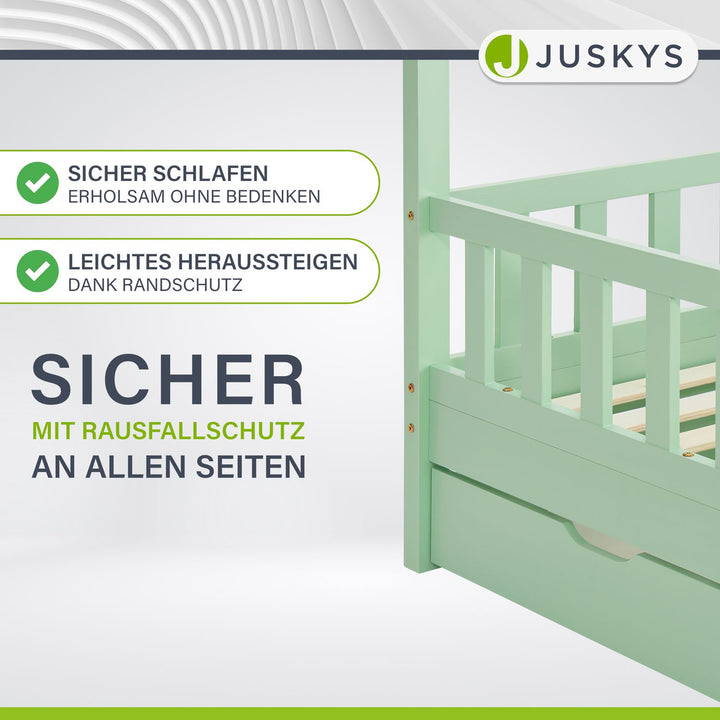 Kinderbett Marli 80 x 160 cm mit Bettkasten