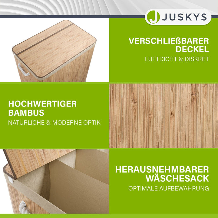Bambus Wäschekorb Curly