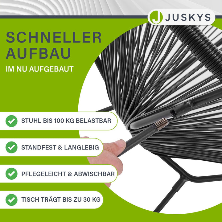 Balkonmöbel Set Ostana 3-teilig