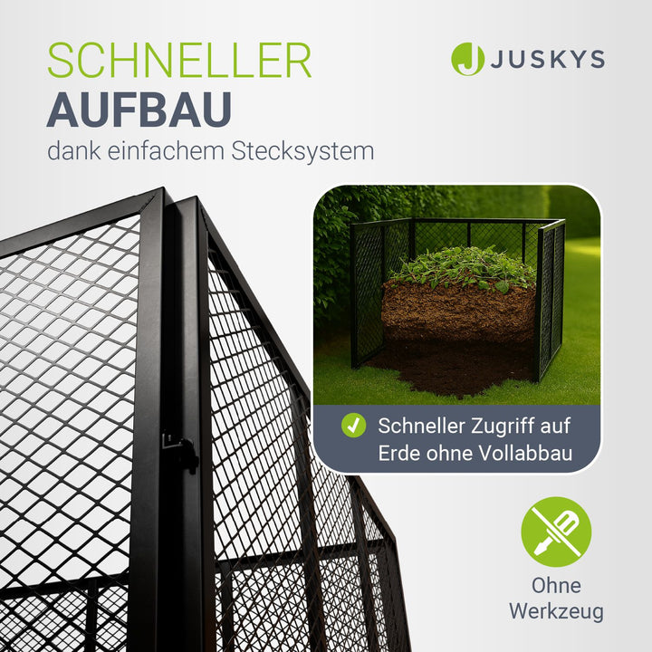 Metall Komposter für Gartenabfälle