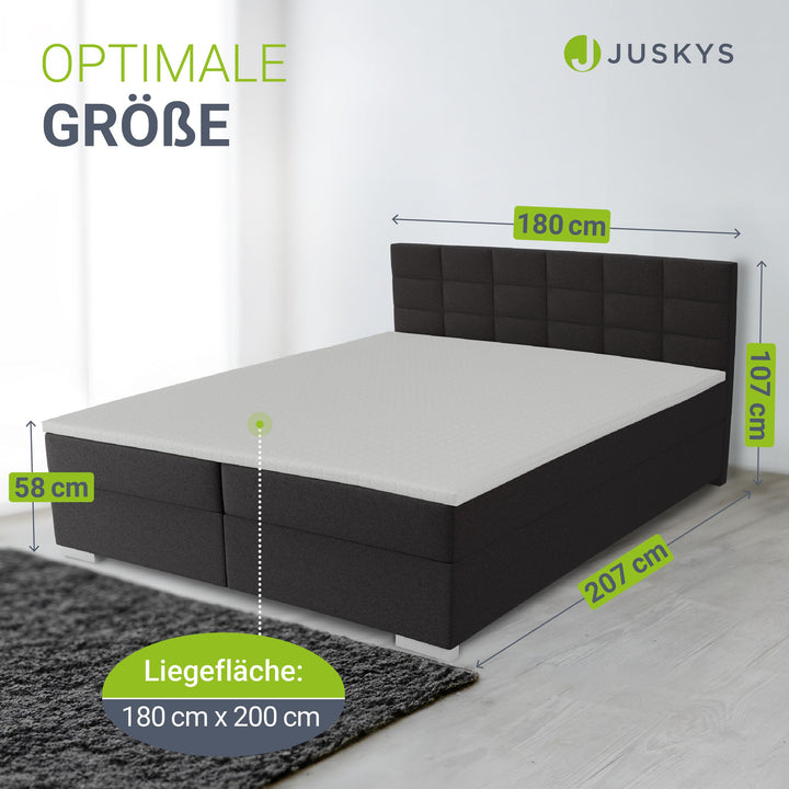 Boxspringbett Seattle - Malmo-Stoff