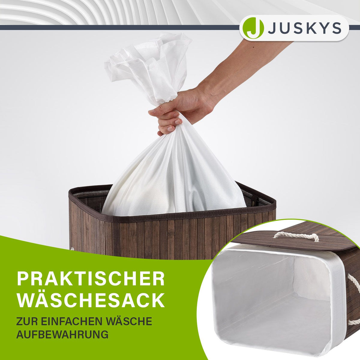 Bambus Wäschekorb Curly