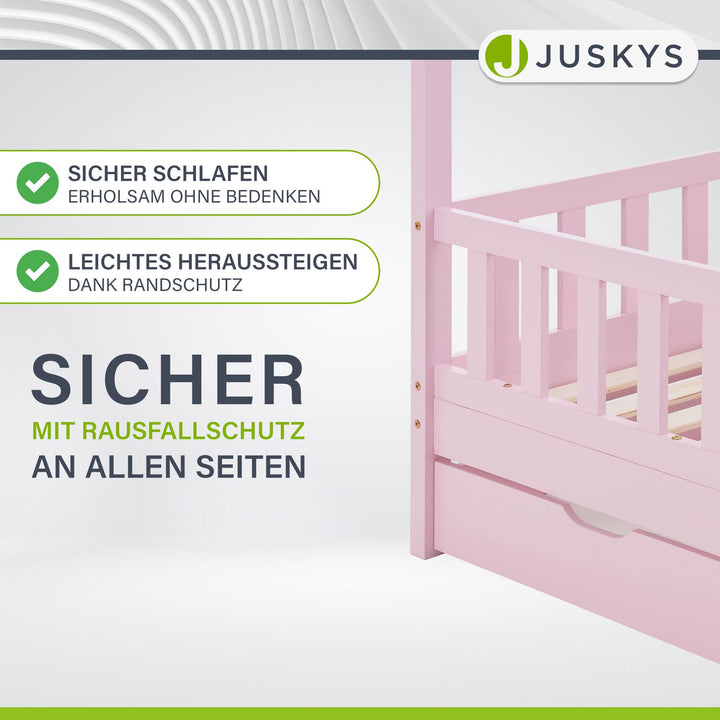 Kinderbett Marli 80 x 160 cm mit Bettkasten