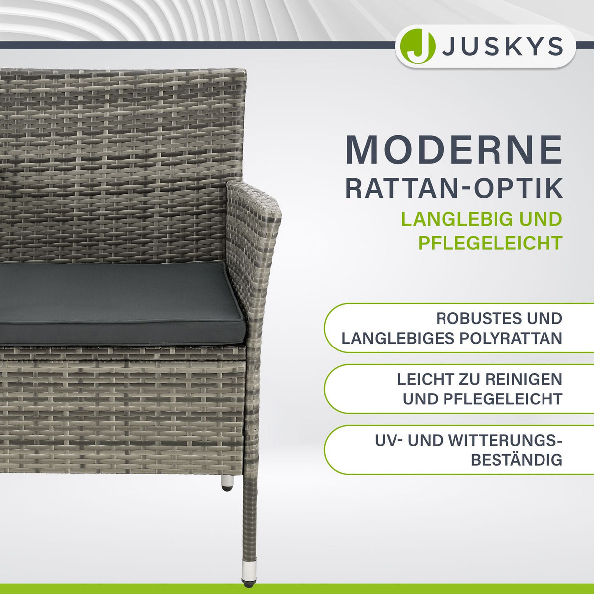 Polyrattan Sitzbank Monaco