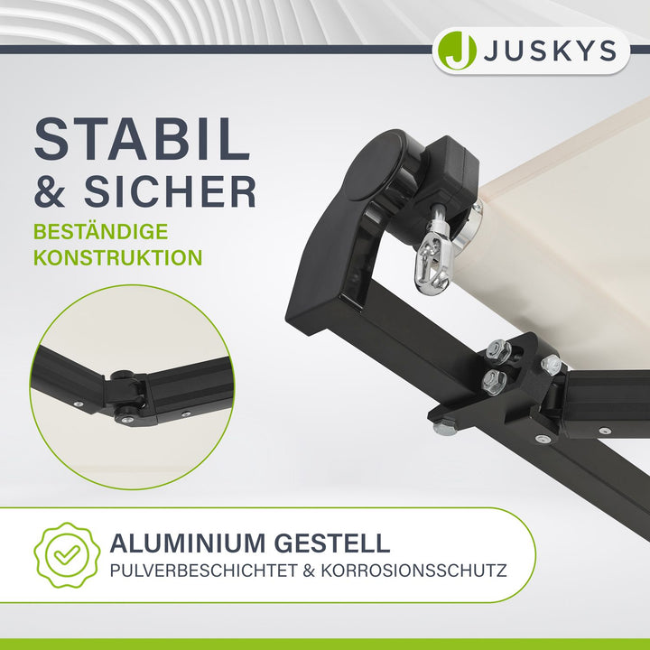 Gelenkarmmarkise mit Kurbel