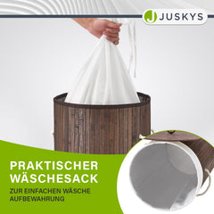 Bambus Wäschekorb Curly-Round