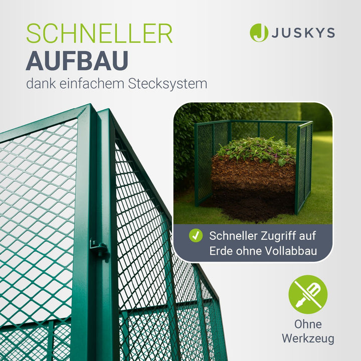 Metall Komposter für Gartenabfälle