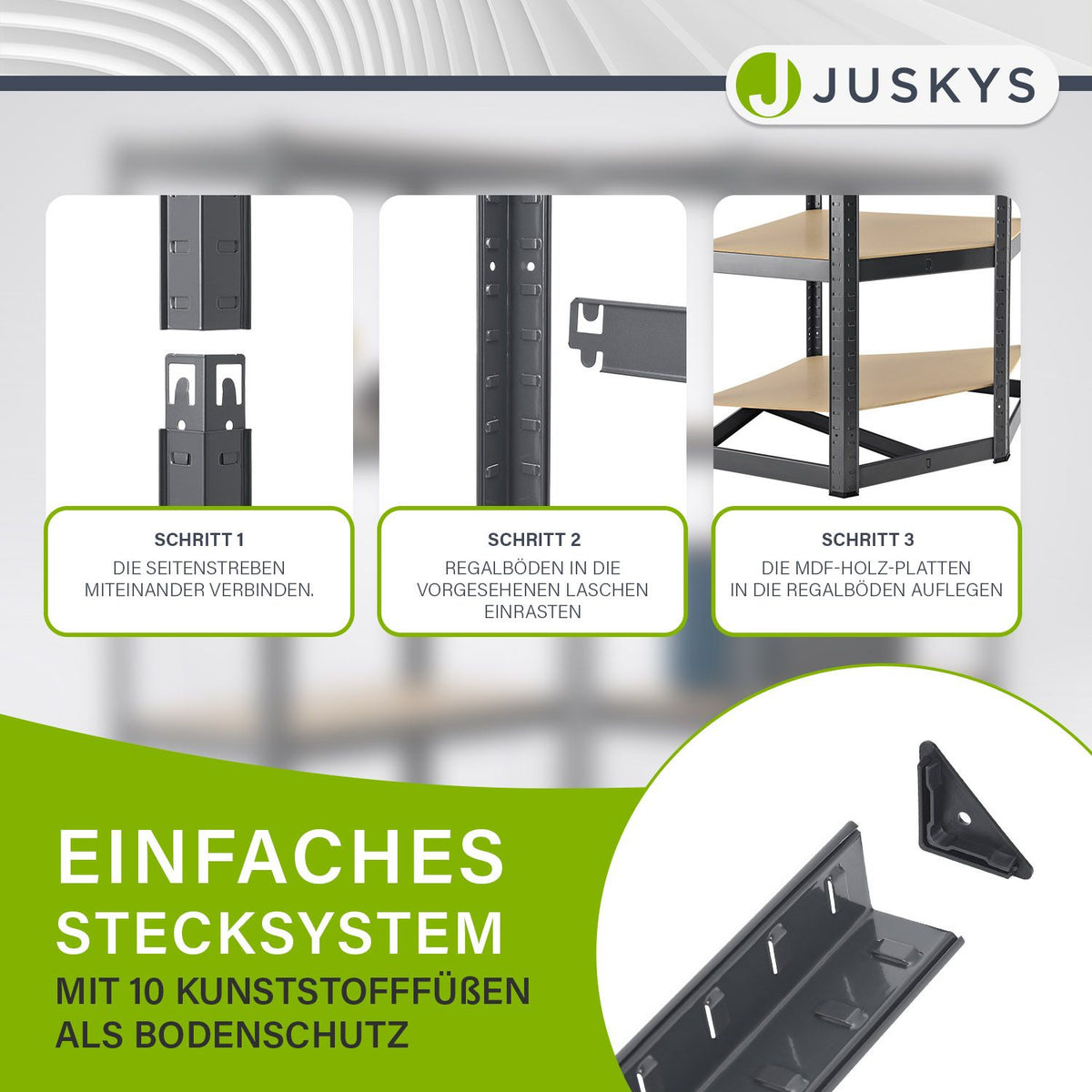 Eckregal Corner Basic 180 x 70 x 40 cm