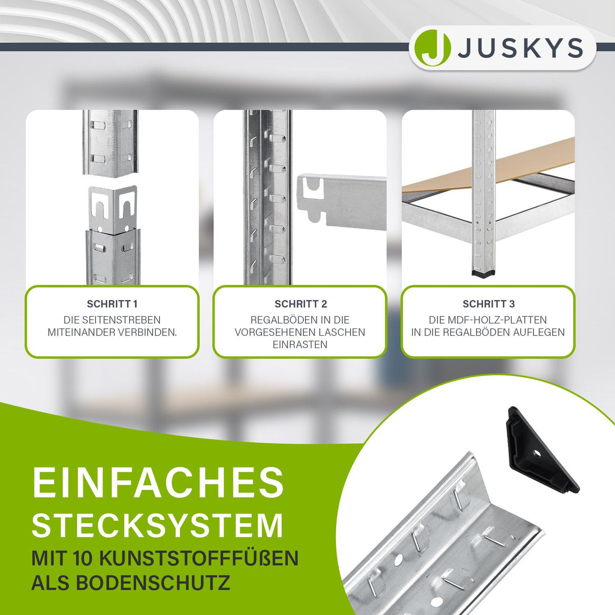 Eckregal Corner Basic 180 x 70 x 40 cm