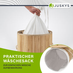 Bambus Wäschekorb Curly-Round