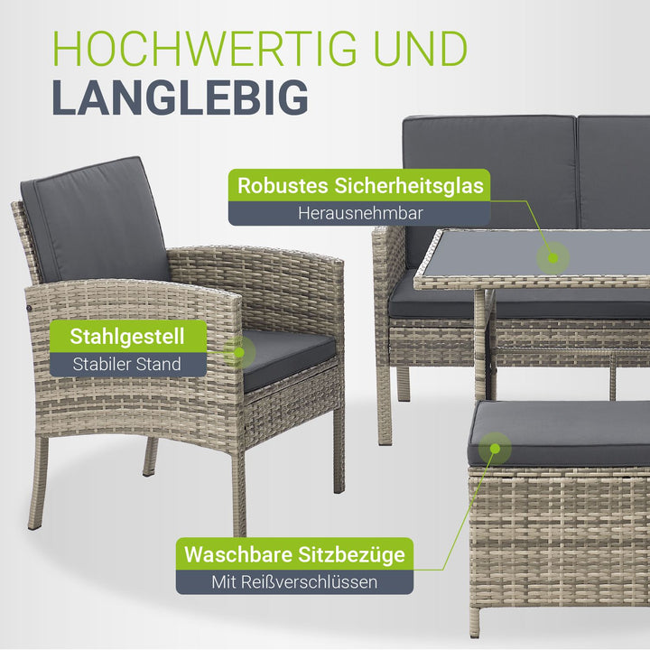Rattan Sitzgruppe Turin