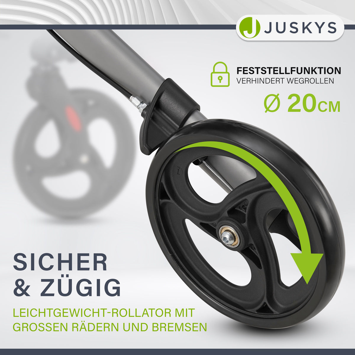 Aluminium Rollator Vital mit Sitz