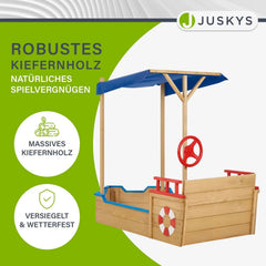 Sandkasten Käpt’n Pit - Piratenschiff Boot aus Holz