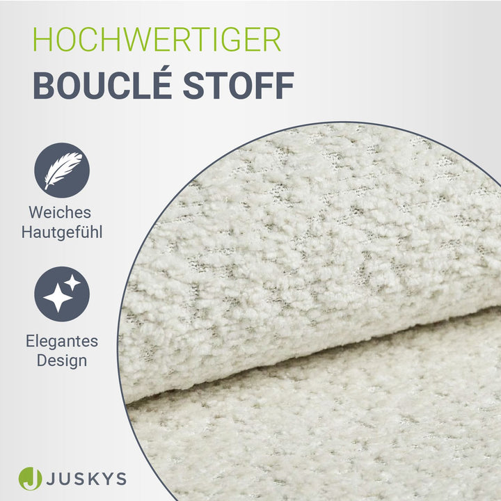Boxspringbett Manitoba - Bouclé-Stoff