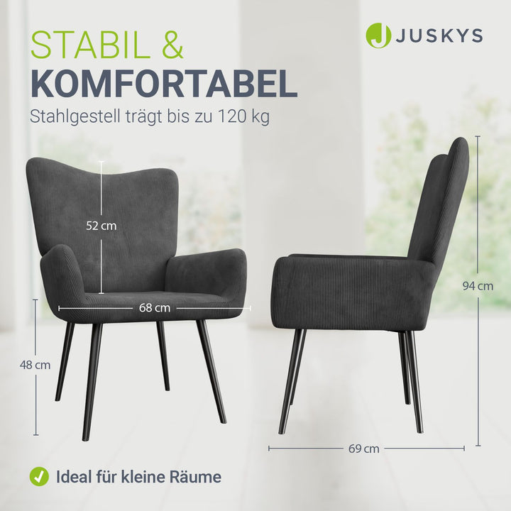 Ohrensessel mit optionalem Hocker Odense