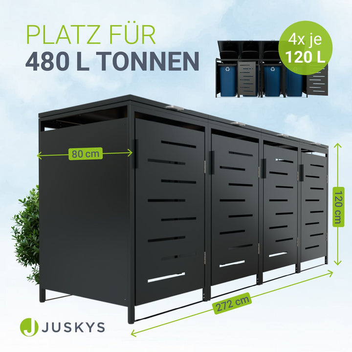 Metall Mülltonnenbox Arel