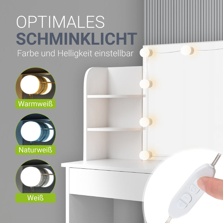 Schminktisch Bella mit Hocker Melly