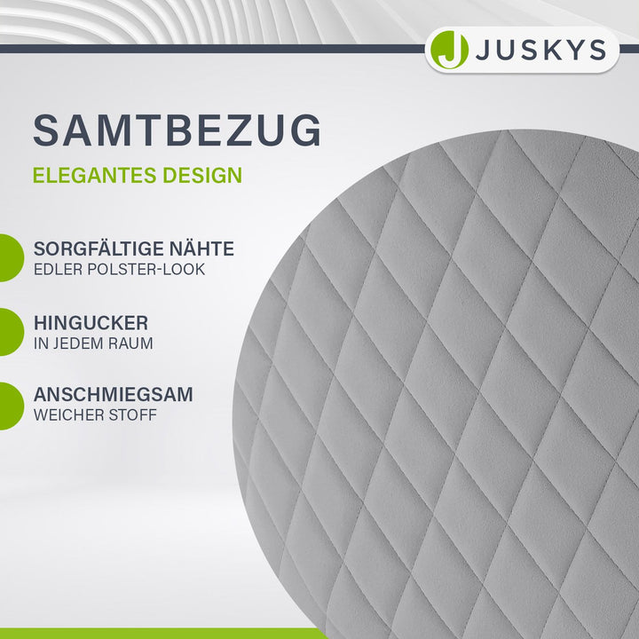 Esszimmerstuhl drehbar mit Samt Clyde