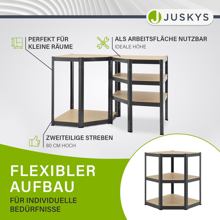 Eckregal Corner Basic 180 x 70 x 40 cm
