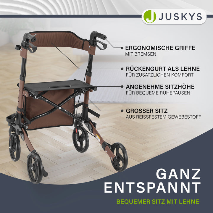 Aluminium Rollator Vital mit Sitz