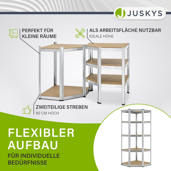 Eckregal Corner Basic 180 x 70 x 40 cm
