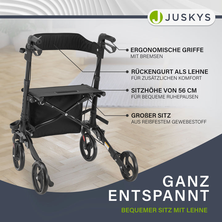 Aluminium Rollator Vital mit Sitz