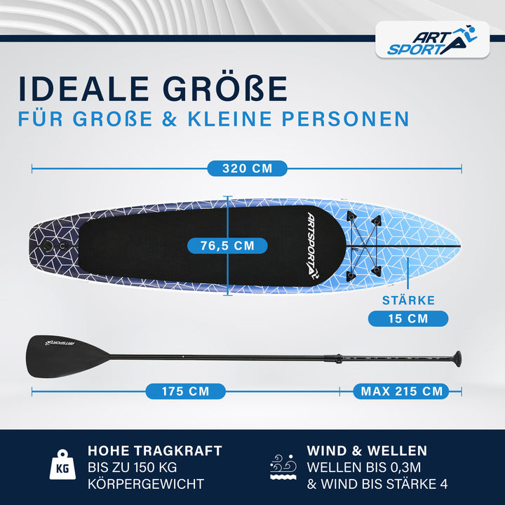 Stand Up Paddling Board - Komplett Set