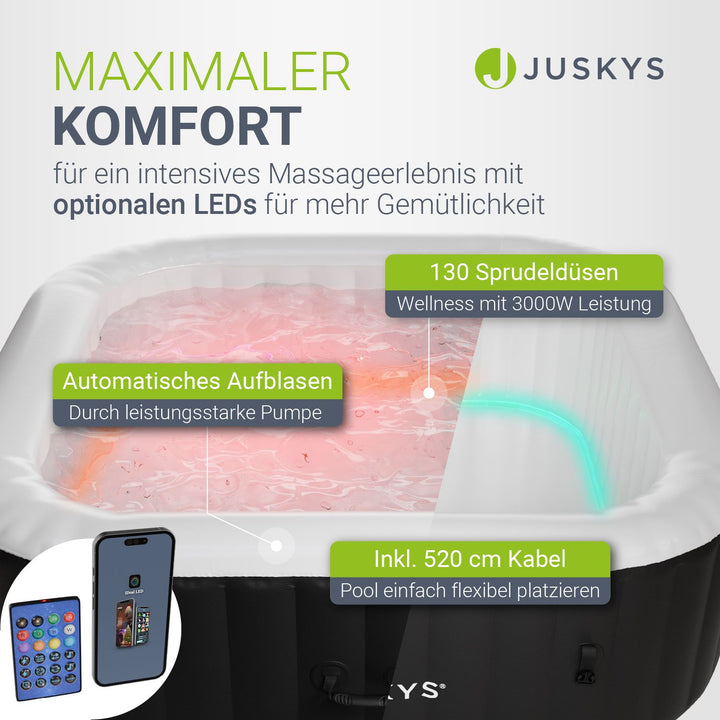 Whirlpool aufblasbar für 4-6 Personen