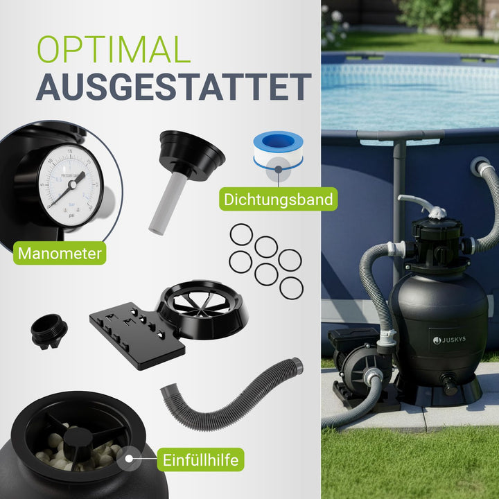 Sandfilteranlage für Pools bis 47m³