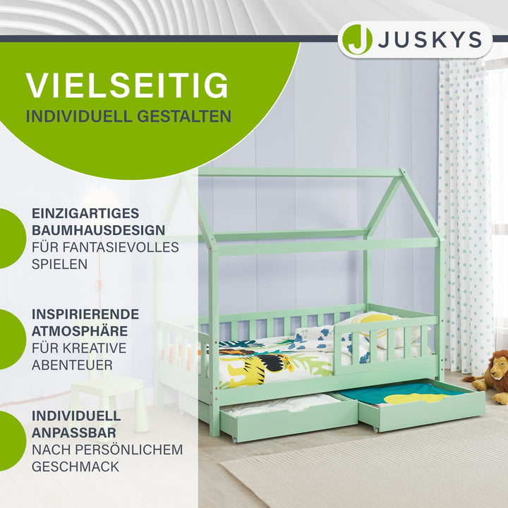 Kinderbett Marli 90 x 200 cm mit Bettkasten