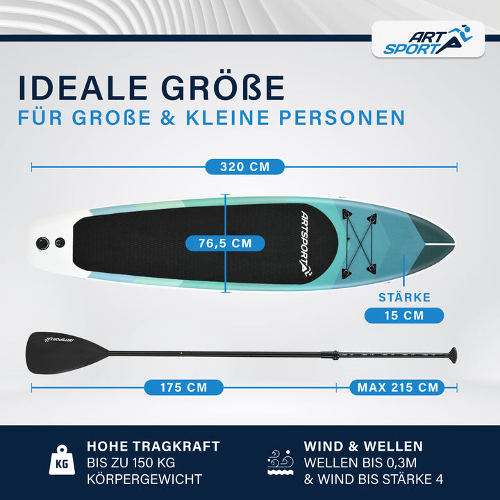Stand Up Paddling Board - Komplett Set