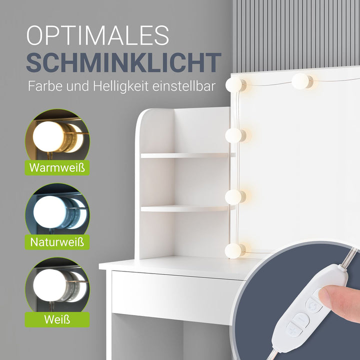 Schminktisch Bella mit LED Beleuchtung
