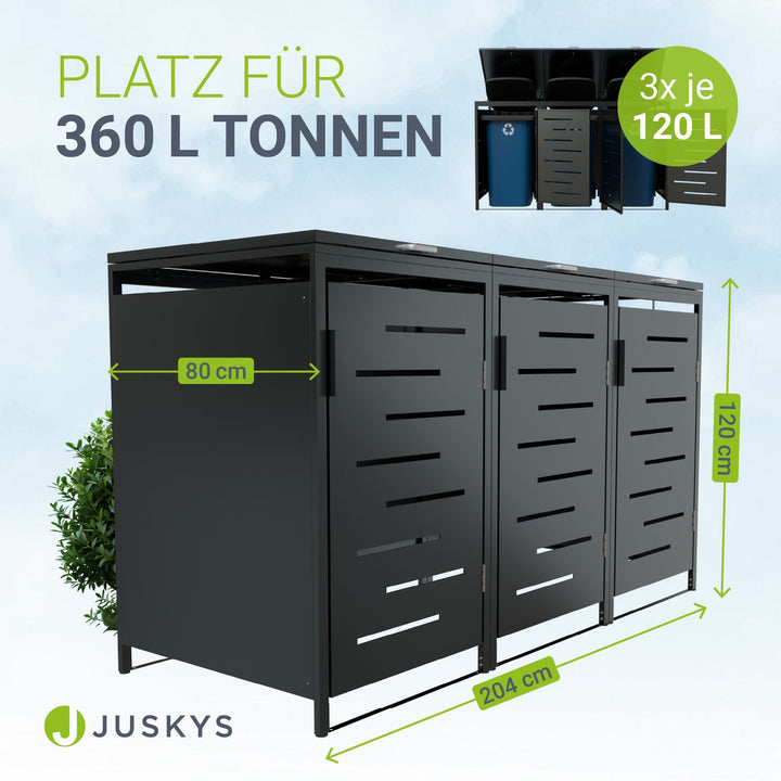 Metall Mülltonnenbox Arel