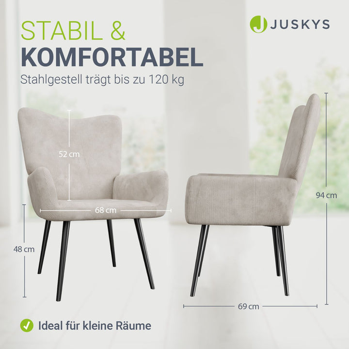Ohrensessel mit optionalem Hocker Odense