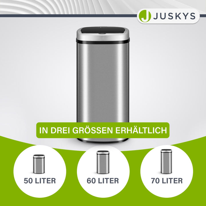 Rechteckiger Mülleimer mit Sensor