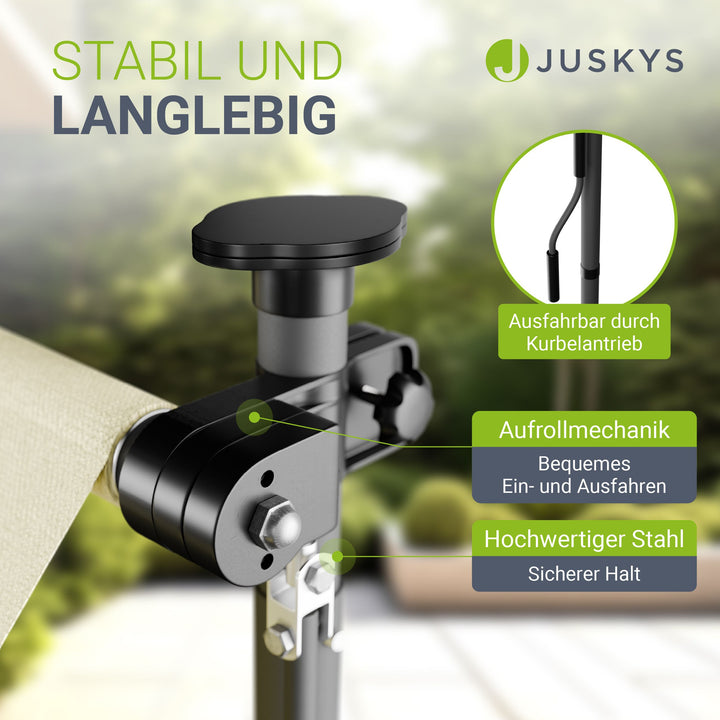 Klemmmarkise Kapstadt mit Handkurbel