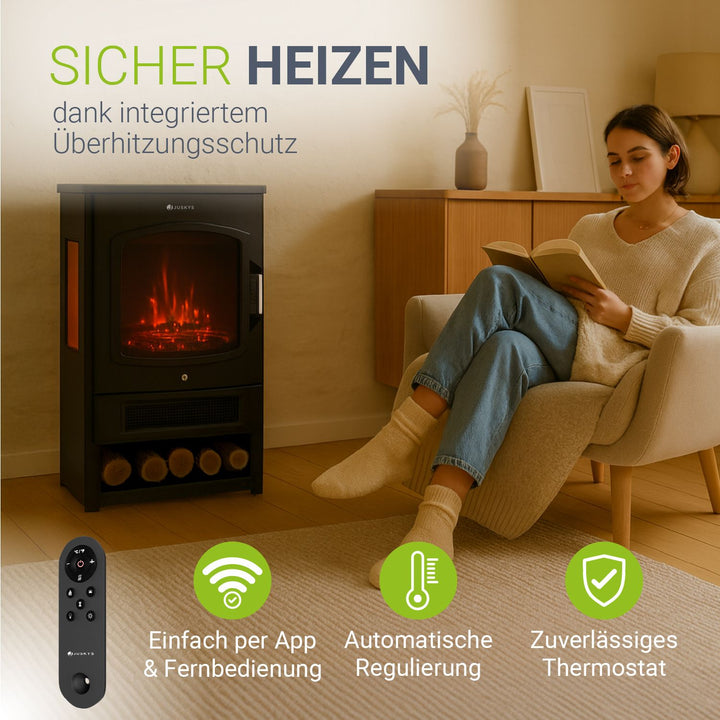 Elektrokaminofen 1800W mit Flammeneffekt