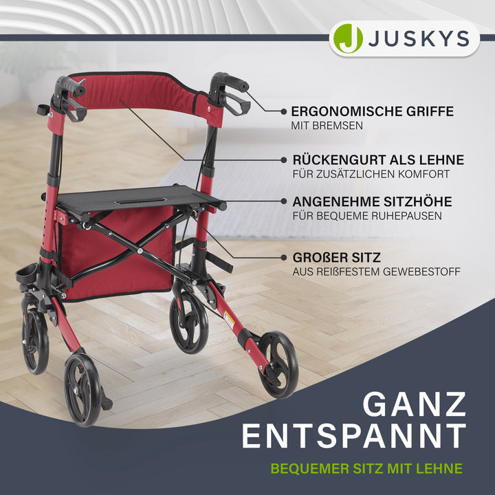 Aluminium Rollator Vital mit Sitz