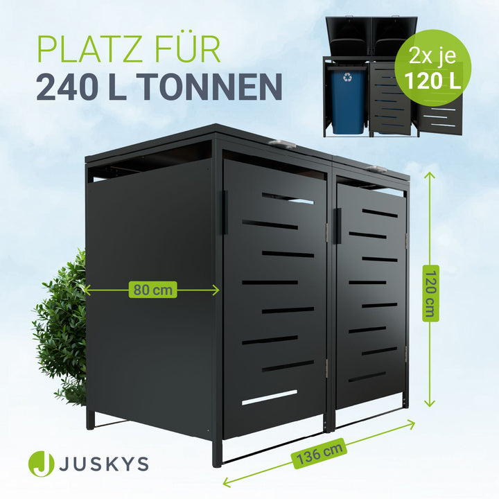 Metall Mülltonnenbox Arel