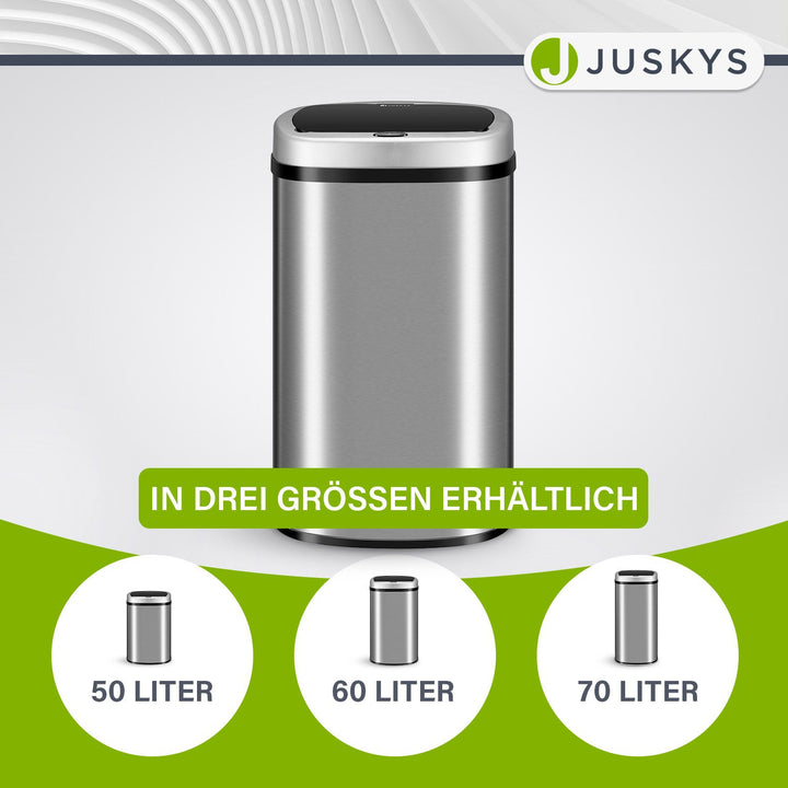 Rechteckiger Mülleimer mit Sensor