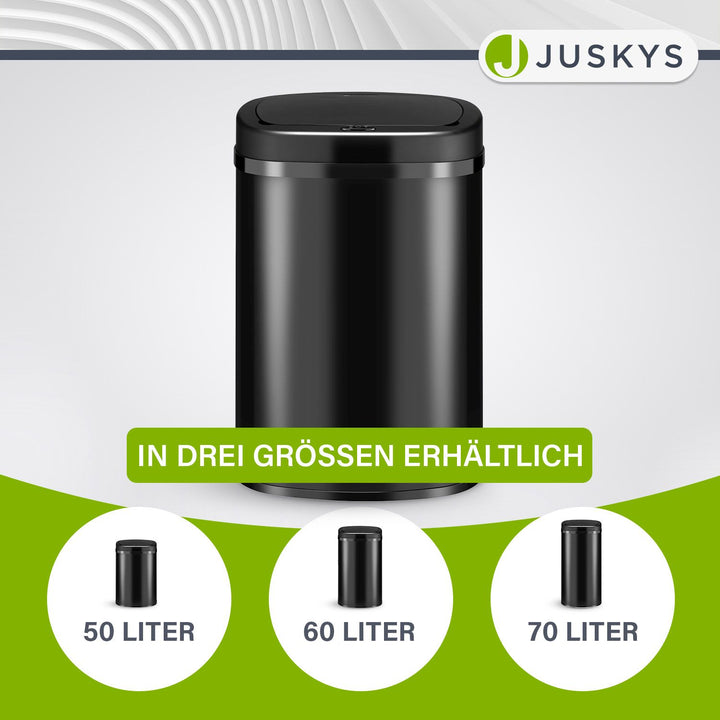 Rechteckiger Mülleimer mit Sensor