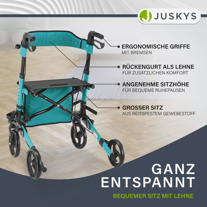 Aluminium Rollator Vital mit Sitz