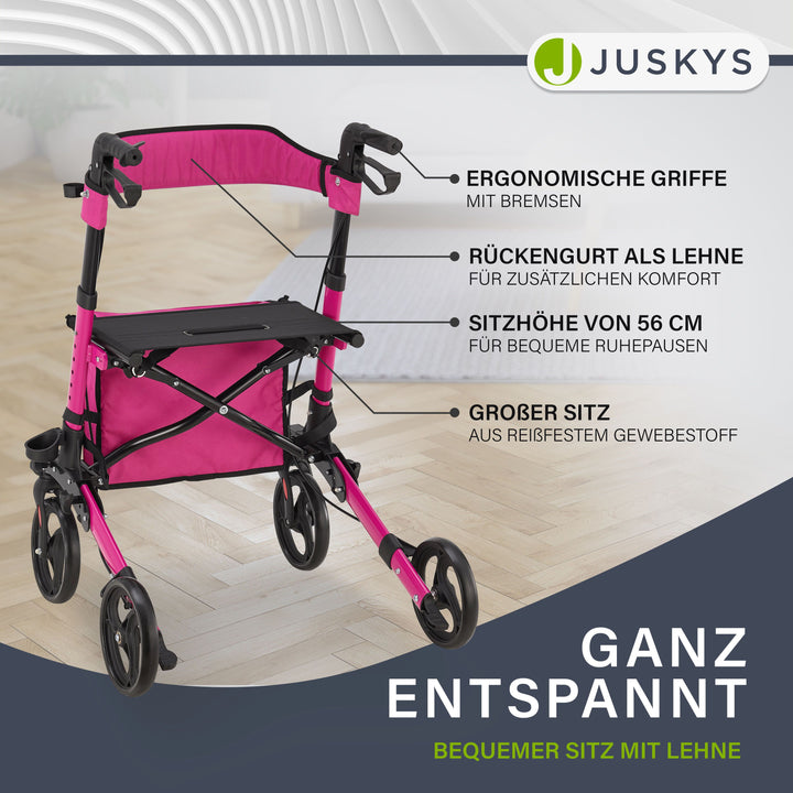 Aluminium Rollator Vital mit Sitz