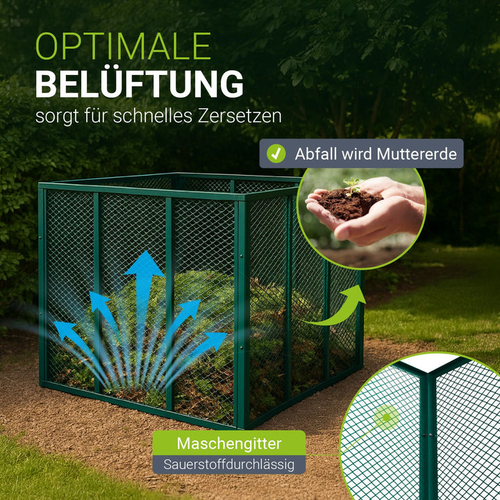 Metall Komposter für Gartenabfälle