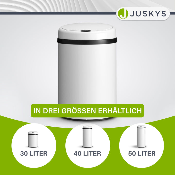Runder Mülleimer mit Sensor