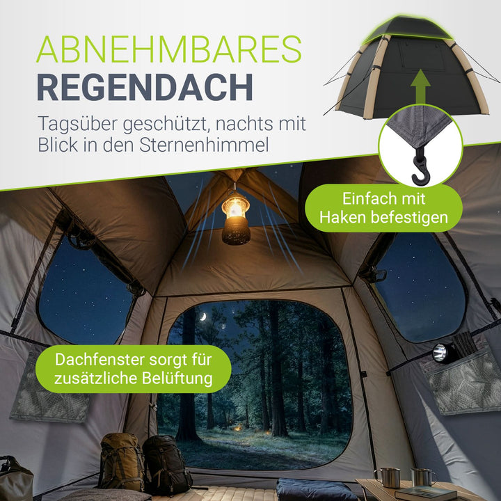 Campingzelt aufblasbar für 1-4 Personen