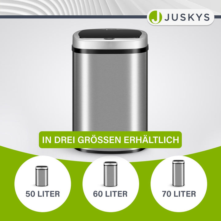 Rechteckiger Mülleimer mit Sensor