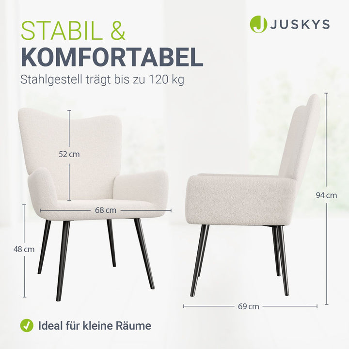 Ohrensessel mit optionalem Hocker Odense