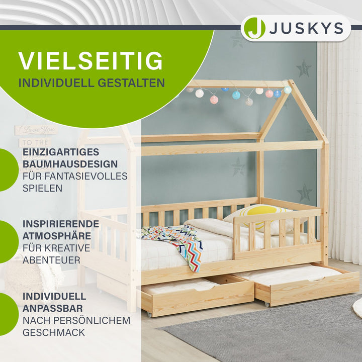 Kinderbett Marli 90 x 200 cm mit Bettkasten