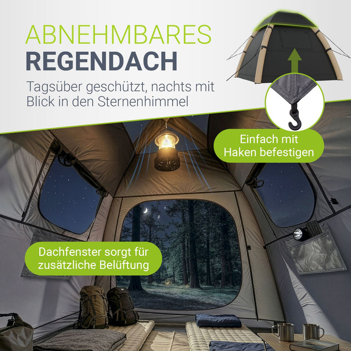 Campingzelt aufblasbar für 1-4 Personen